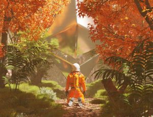 奇幻森林中的宇航员Blend项目源文件