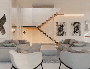 白色简洁客厅场景Blend项目源文件