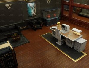 复古办公室场景Blend项目源文件