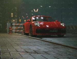 夜晚路边车Blend项目源文件