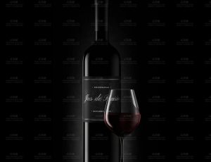 酒瓶和玻璃场景Blend项目源文件