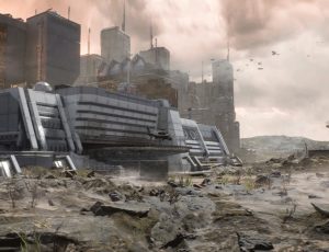 C4D&UE5高级CG电影视效制作课《异星基地+遗迹》制作全流程