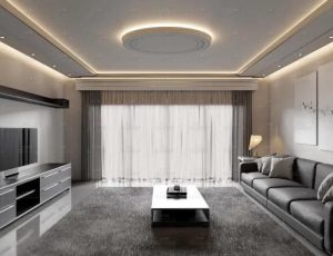 超现代的樱花客厅Blend项目源文件