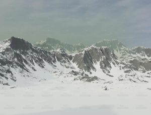 有雾的雪山Blend项目源文件