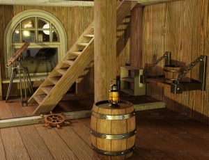 船甲板下室Blend项目源文件