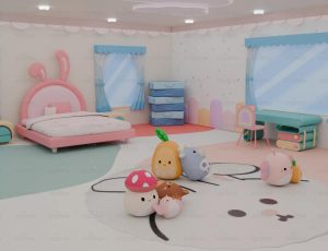 风格化的儿童房间Blend项目源文件
