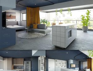 清新室内Blend项目源文件