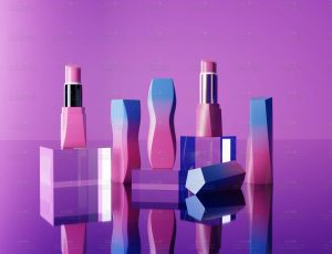 口红产品样机Blend项目源文件