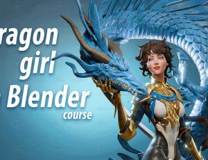 Blender全流程制作龙女模型