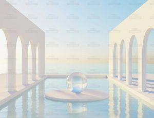 泳池海洋产品展示场景Blend项目源文件