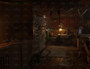 老旧温馨房车室内Blend工程源文件