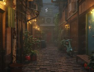 宁静胡同小街Blend工程源文件