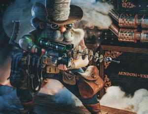 风格化牛仔部队场景Blend工程源文件