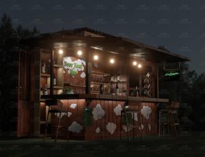 户外老酒吧渲染Blend工程源文件