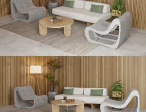 热带小客厅Blend工程源文件