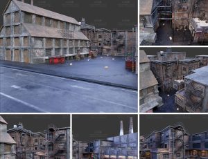 废墟户外老工厂Blend工程源文件