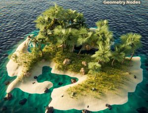 模块化参数调节孤岛Blend工程源文件