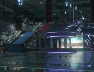 神罗公司大厅Blend工程源文件