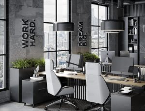 现代办公室场景Blend工程源文件