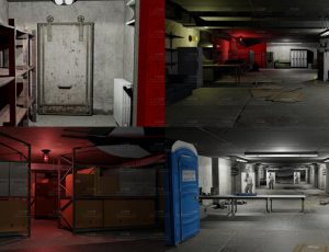 地下射击室Blend工程源文件