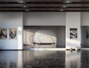 现代亚洲风格客厅Blend工程源文件