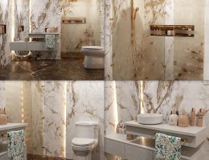 小浴室厕所场景Blend工程源文件