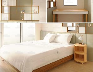 卧室与工作区Blend工程源文件