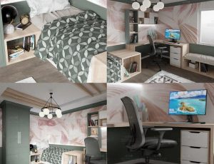 小屋的卧室场景Blend工程源文件