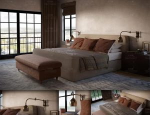 空旷的大卧室Blend工程源文件