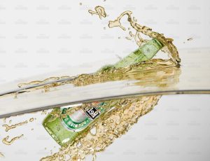 啤酒泼溅产品渲染Blend工程源文件