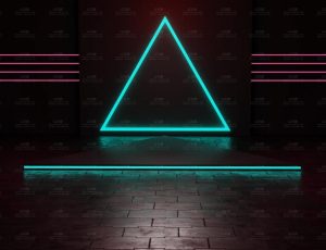 霓虹灯展示小舞台Blend工程源文件