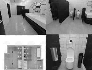 男女洗手间Blend工程源文件