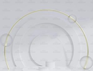 极简几何讲台3D场景Blend工程源文件