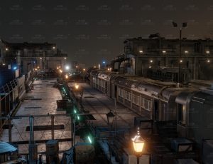 科幻蒸汽朋克城镇Blend工程源文件