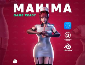 R2 Studio高精度电锯人玛奇玛Blend模型