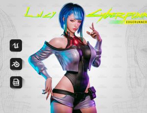 R2 Studio高精度赛博朋克露西Blend模型