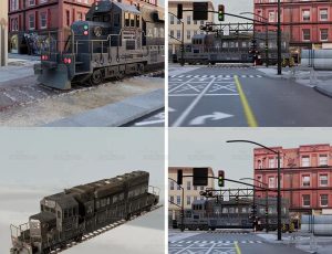 城市市轨道火车Blend工程源文件