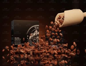 咖啡豆包装场景Blend工程源文件