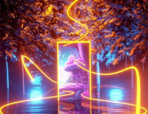 树林神秘世界未来门Blend工程源文件