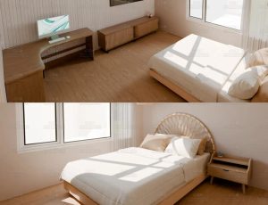 卧室经典简约Blend工程源文件