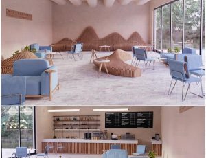 咖啡馆内部Blender工程源文件