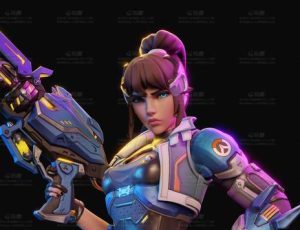 守望先锋2拉克鲁瓦上尉黑百合Blend模型