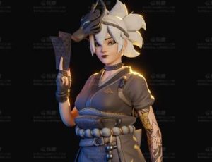 守望先锋2桥本切子Blend模型