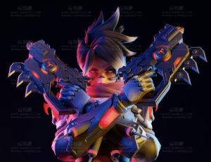 守望先锋2追踪者Blend模型