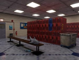 衣物货物寄放室Blend工程源文件