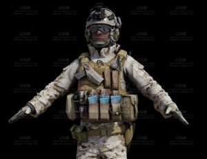 USA美国大兵Blend模型