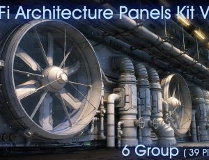 高级科幻精密机械甲板Blend资产库