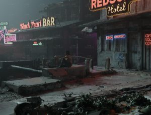 赛博朋克废墟小街Blend工程源文件