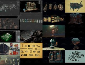 高级科幻部件模型包Blend资产库