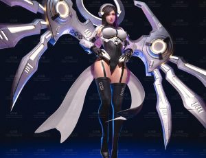 R2 Studio高精度高级女机器人Blend模型